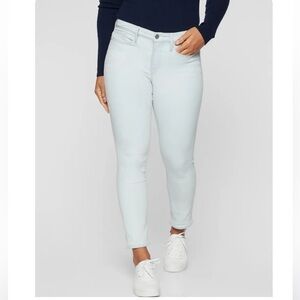 Athleta Jeans Sculptek Lt Blue Biscayne 0 24x26.5 Skinny Ankle Stretchy Comfy